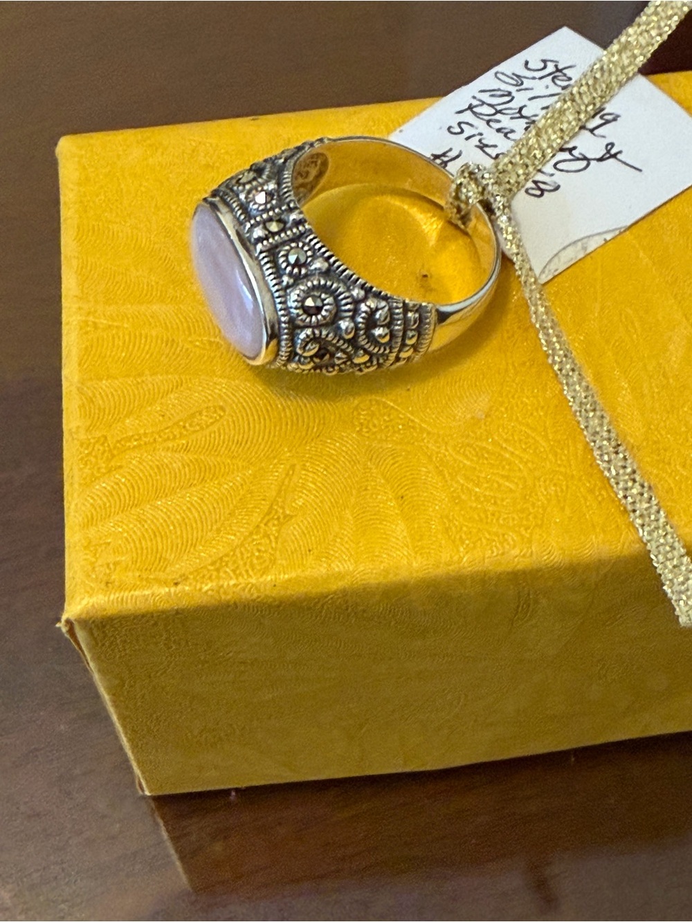 MOP sterling ring